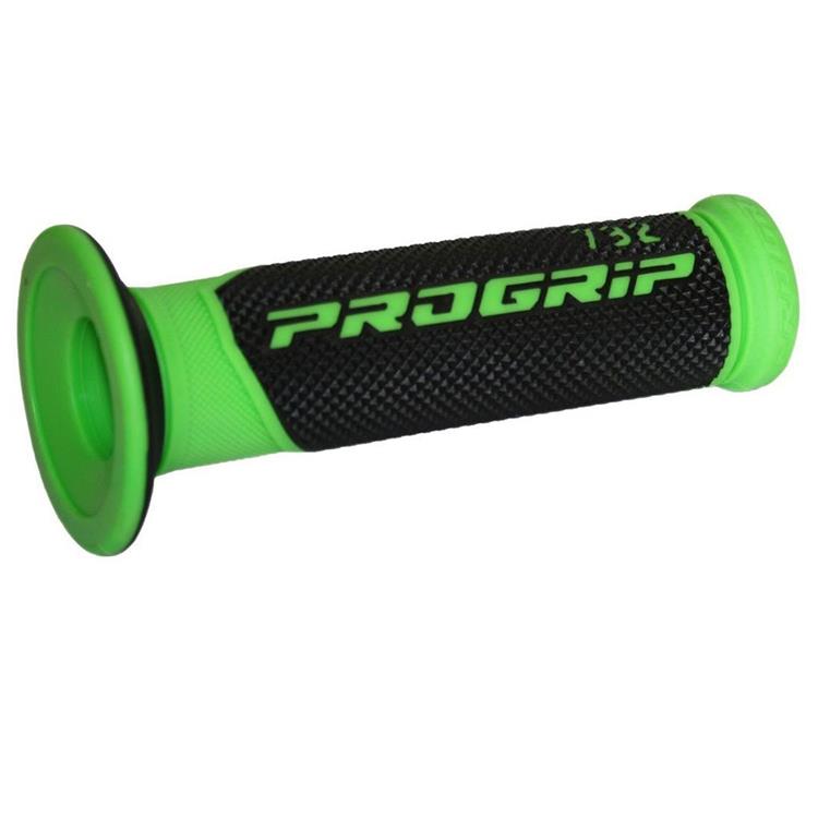 Manopole motard Pro Grip Road 732 Verde Fluo Open End