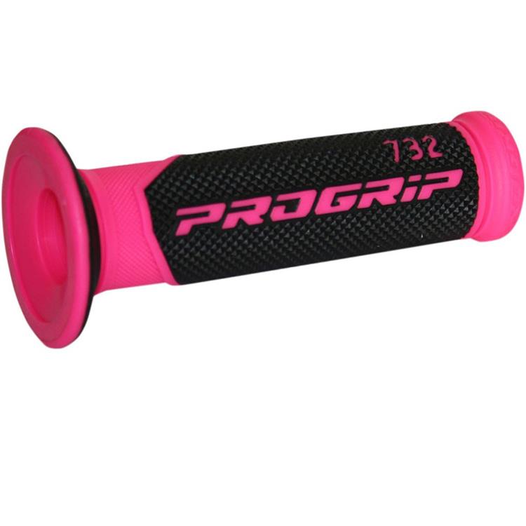 Manopole motard Pro Grip Road 732 Rosa Fluo Open End