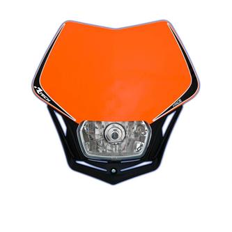 maschera portafaro v face arancione nero