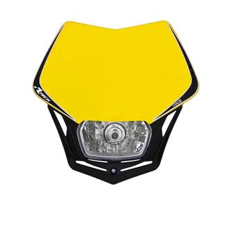 maschera portafaro v face giallo nero