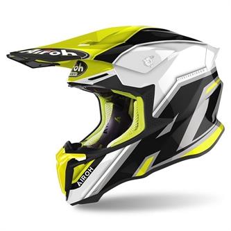 casco moto cross airoh twist 20 shaken giallo lucido