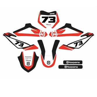 kit grafiche husqvarna 50 bianche rosse 10 12