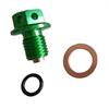 Tappo olio magnetico pit bike Verde in Accessori Pitbike