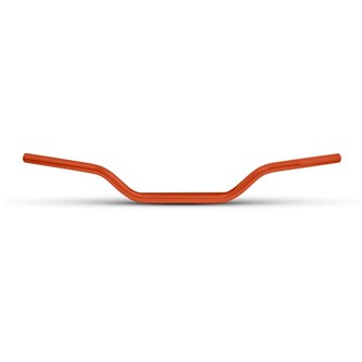 manubrio pitbike piega bassa arancione 28 mm