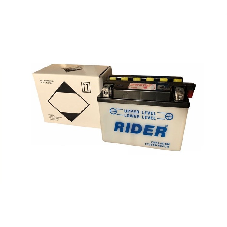 Batteria Rider CB4LBSM PEUGEOT Ludix Blaster RS 12 50cc (2008-2013) [Yuasa code YB4L-B]