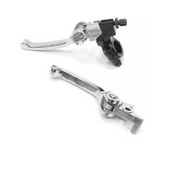 set leve freno e frizione anti rottura argento