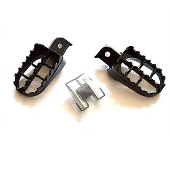 set pedane pit bike alluminio