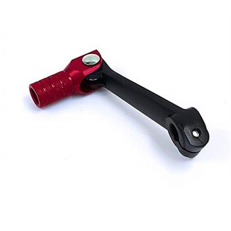 pedalina cambio pitbike corta nera rossa