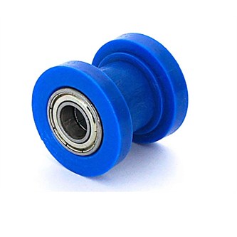 rullo guida catena pitbike 10 blu