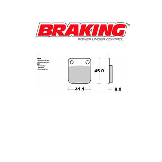 pastiglie freno braking sm1 tipo i