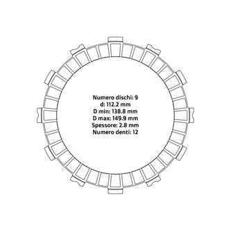 dischi frizione guarniti fcc honda crf 250 r 2008 2021