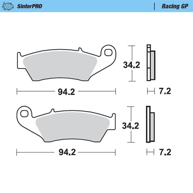 Fermo pastiglie freno Ducati Desmo 450 MX (2025-2026) anteriore