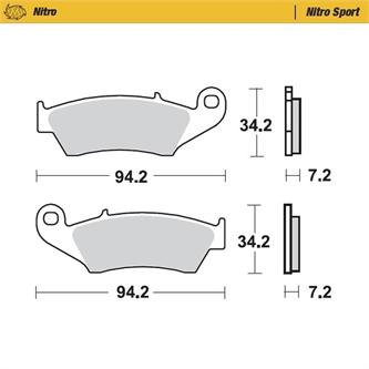 fermo pastiglie freno ducati desmo 450 mx 2025 2026 anteriore lamierino