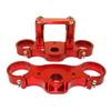 Piastre Sterzo pit bike 45/48 Interasse 165 CNC Rosso in PitBike e MiniGP