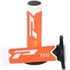 Manopole motard Pro Grip triple density 788 Bianco Arancione fluo in Motard