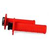 Manopole motard LOCK-ON Racetech Rosso fluo in Motard