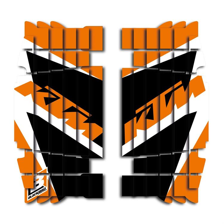 Adesivi griglia radiatore KTM 250 EXC-F (2017-2019) Blackbird Arancione