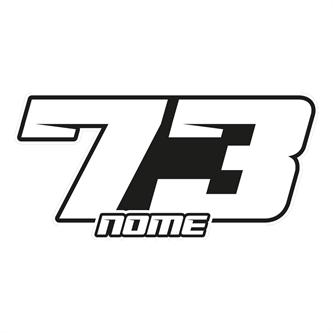 adesivo nome e numero personalizzabile bianco per tabella portanumero