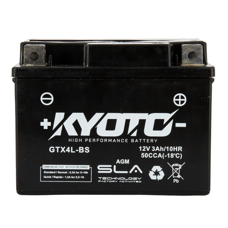 Batteria Kyoto GTX4LBS SLA GILERA ICE 50cc 2001-2005 (Yuasa code YTX4L-BS)