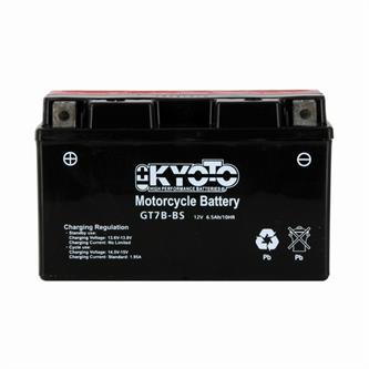 batteria kyoto gt7bbs yamaha hw xenter sg231 150cc 2012 2016 yuasa code yt7b bs