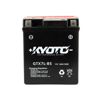 batteria kyoto gtx7l bs kawasaki kfx r ksf450 450cc 2007 2012 yuasa code ytx7l bs
