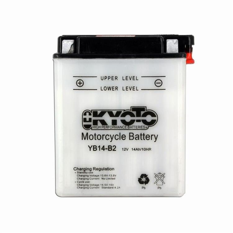 Batteria Kyoto YB14B2 HONDA XRV Africa Twin (RD04/RD07) 750cc 1990-1992 (Yuasa code YB14-B2)