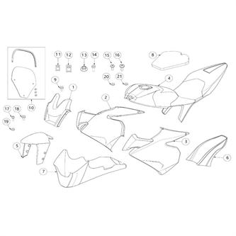 frontalino originale ohvale gp0 evo 22 25 verniciato