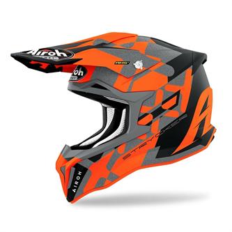 casco moto cross airoh strycker xxx arancione opaco