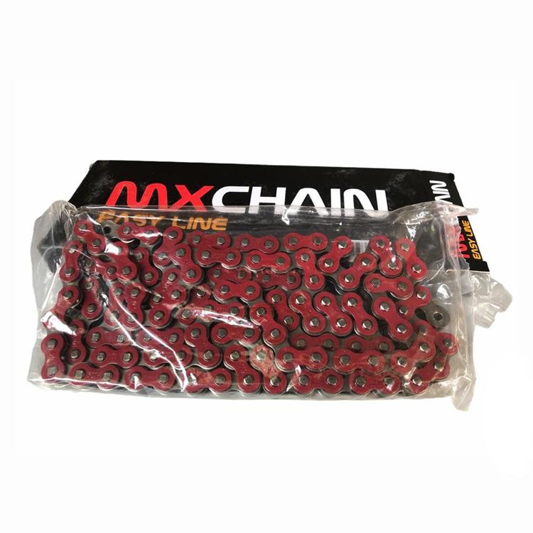 Catena MX CHAIN 520 cross senza o-ring 120 maglie - Rosso