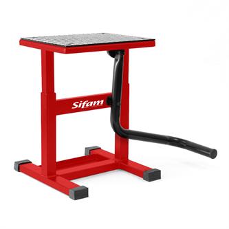 cavalletto alza moto rosso