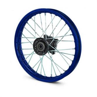 cerchio anteriore 14 cross perno 15mm blu