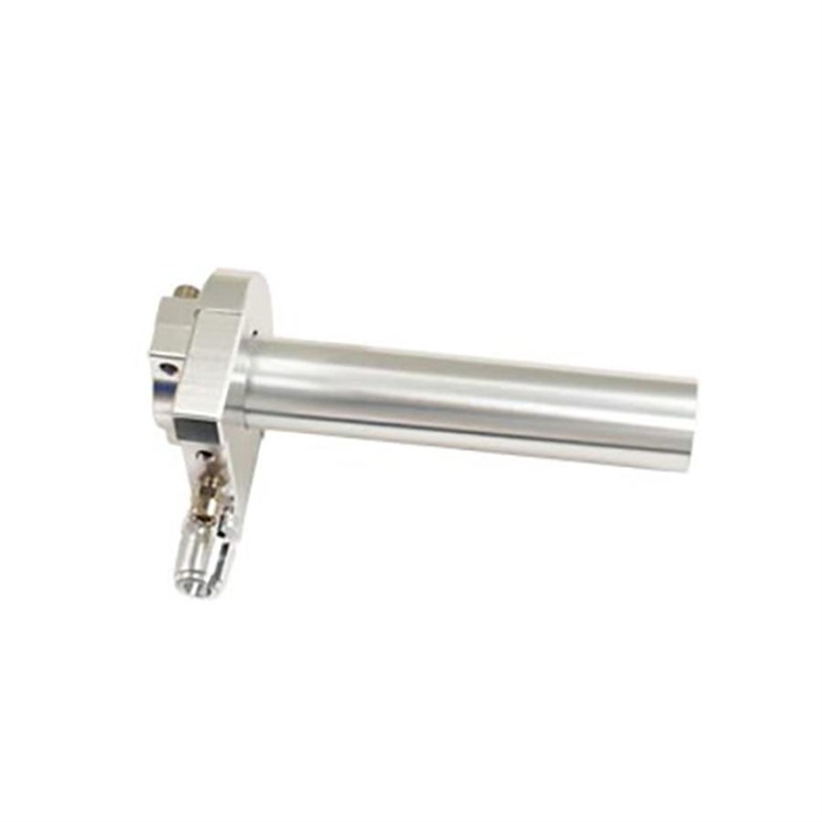 Comando Gas alluminio cnc Argento M10