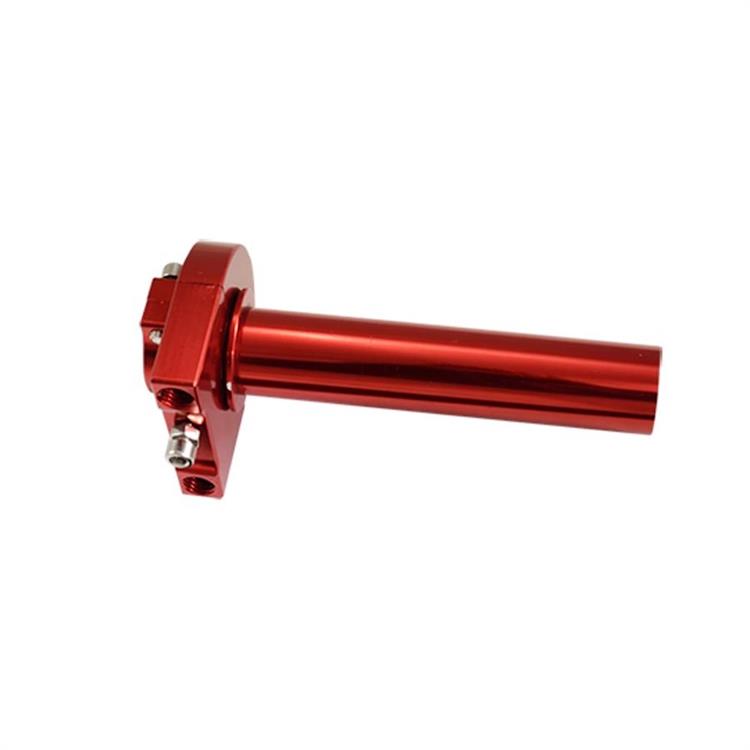 Comando Gas alluminio cnc Rosso M10