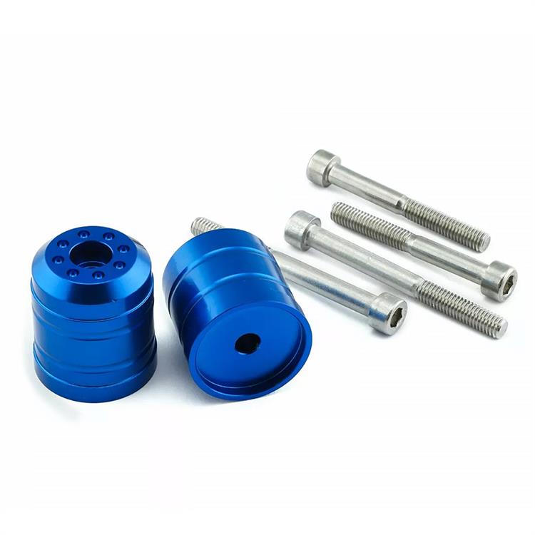 Contrappesi manubrio Aprilia NA 850 ABS Mana (2008-2012) ergal Blu Pro Bolt