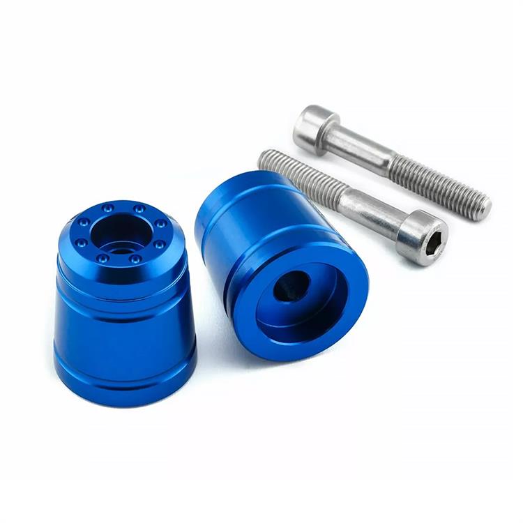 Contrappesi manubrio Kawasaki Z 1000 ABS (2007-2009) ergal Blu Pro Bolt
