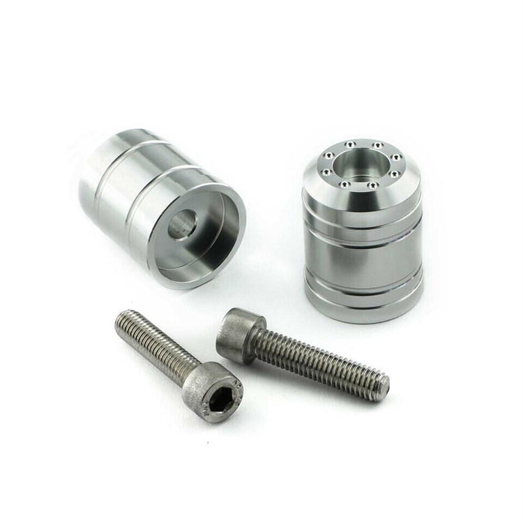 Contrappesi manubrio Kawasaki Z 900 ABS (2017-2024) ergal Argento Pro Bolt