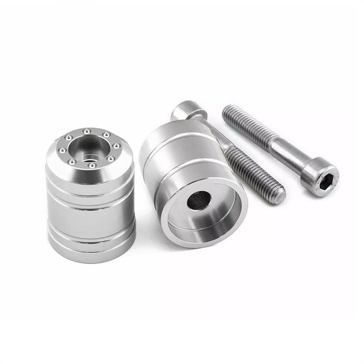 Contrappesi manubrio Kawasaki ZZR 1400 ABS (2012-2020) ergal Argento Pro Bolt