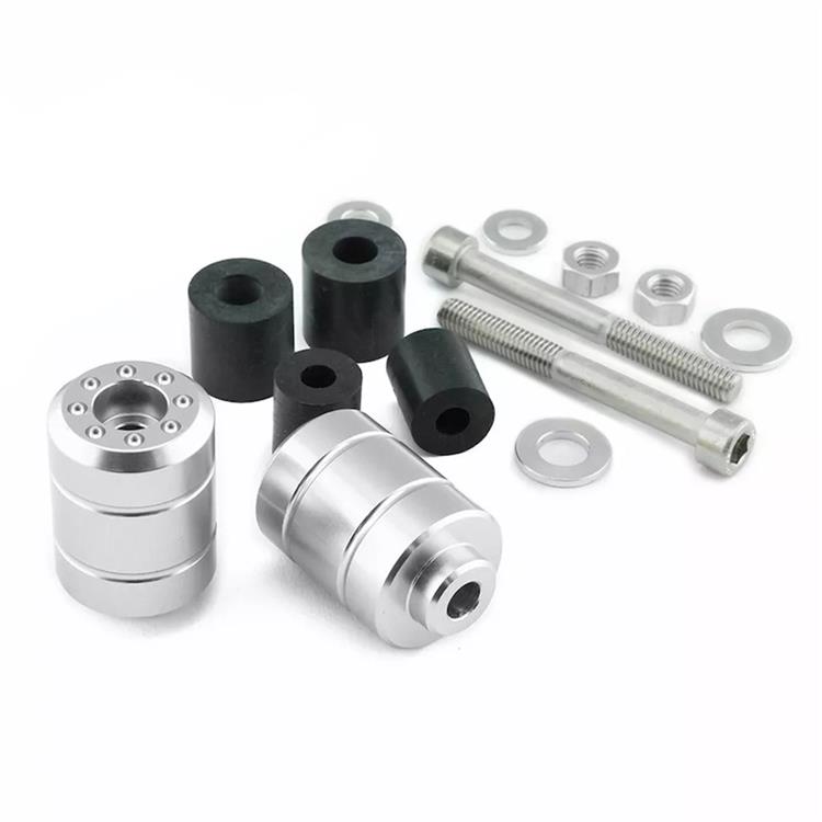 Contrappesi manubrio Yamaha TT R 250 (2002-2006) ergal Argento Pro Bolt