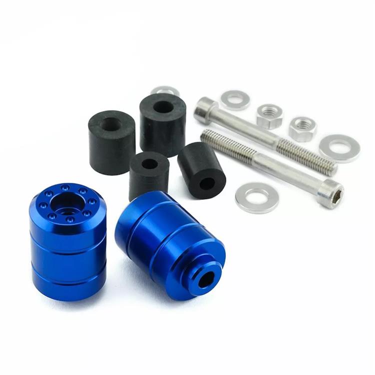 Contrappesi manubrio Yamaha TT R 250 (2002-2006) ergal Blu Pro Bolt