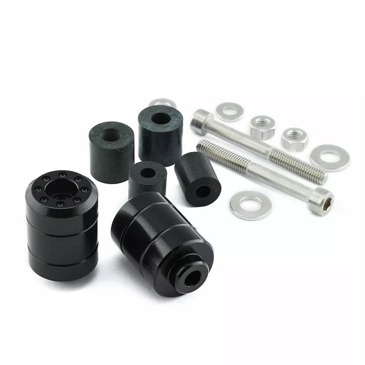 Contrappesi manubrio Yamaha TT R 250 (2002-2006) ergal Nero Pro Bolt