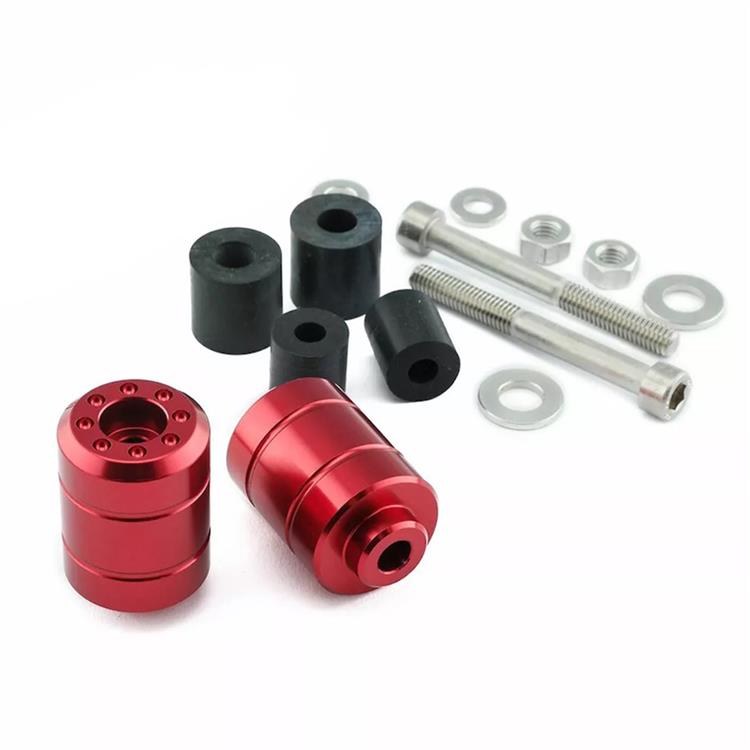 Contrappesi manubrio Yamaha WR 250 X (2008-2014) ergal Rosso Pro Bolt
