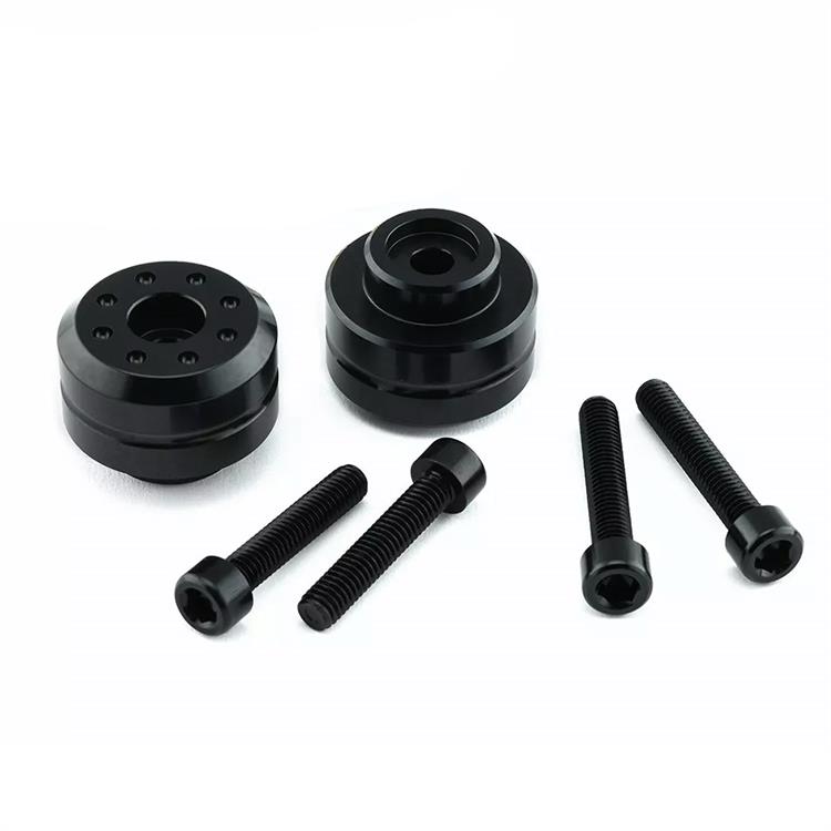 Contrappesi manubrio Yamaha YZF R6 600 (2006-2020) ergal Nero Pro Bolt