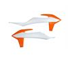 Convogliatori radiatore KTM 150 SX (2019) Bianco e Arancione in Plastiche
