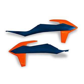 convogliatori radiatore ktm 250 exc f 20 23 blu e arancioni