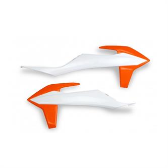 convogliatori radiatore ktm 250 sx 20 22 bianchi e arancioni