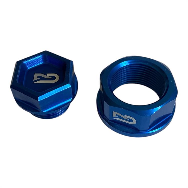 Coppia dadi perno ruota TM EN 125 (2016-2022) Blu