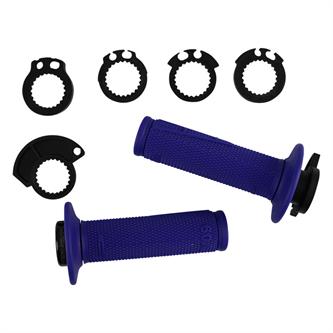 coppia manopole lock on pro grip 709 blu