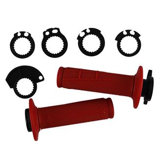 coppia manopole lock on pro grip 709 rosse