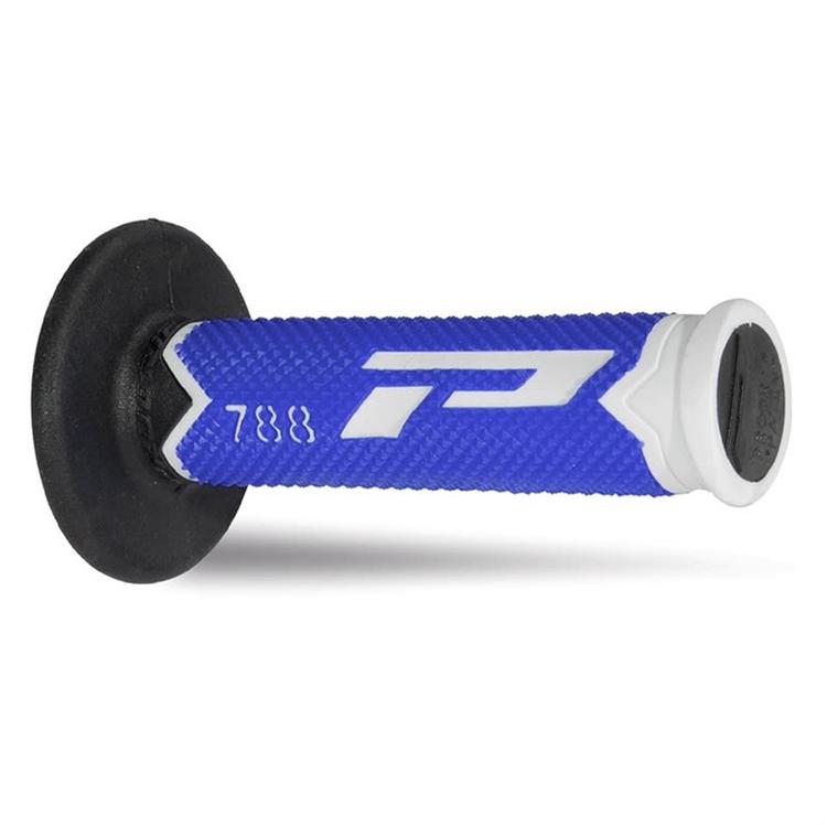 Coppia manopole Pro Grip 788 - Bianco Blu Nero