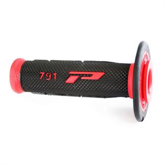 coppia manopole pro grip 791 rosso nero